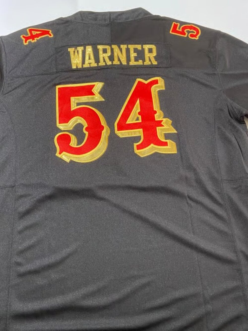 Fred Warner Black Jersey Stitched Vapor